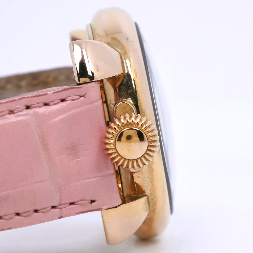 Gaga Milano Watches Quartz 5012.Wh.Kala Stainless Steel , Leather Pink Manure 40 White Dial