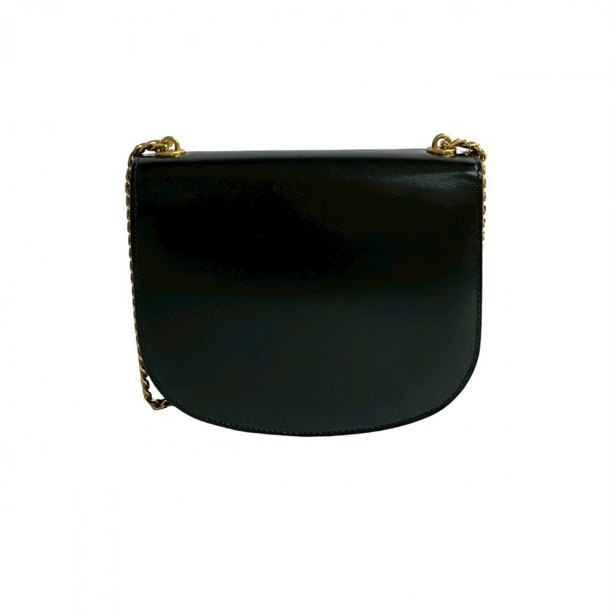 Celine Shoulder Bag Leather Black Teen Chain Busas Women
