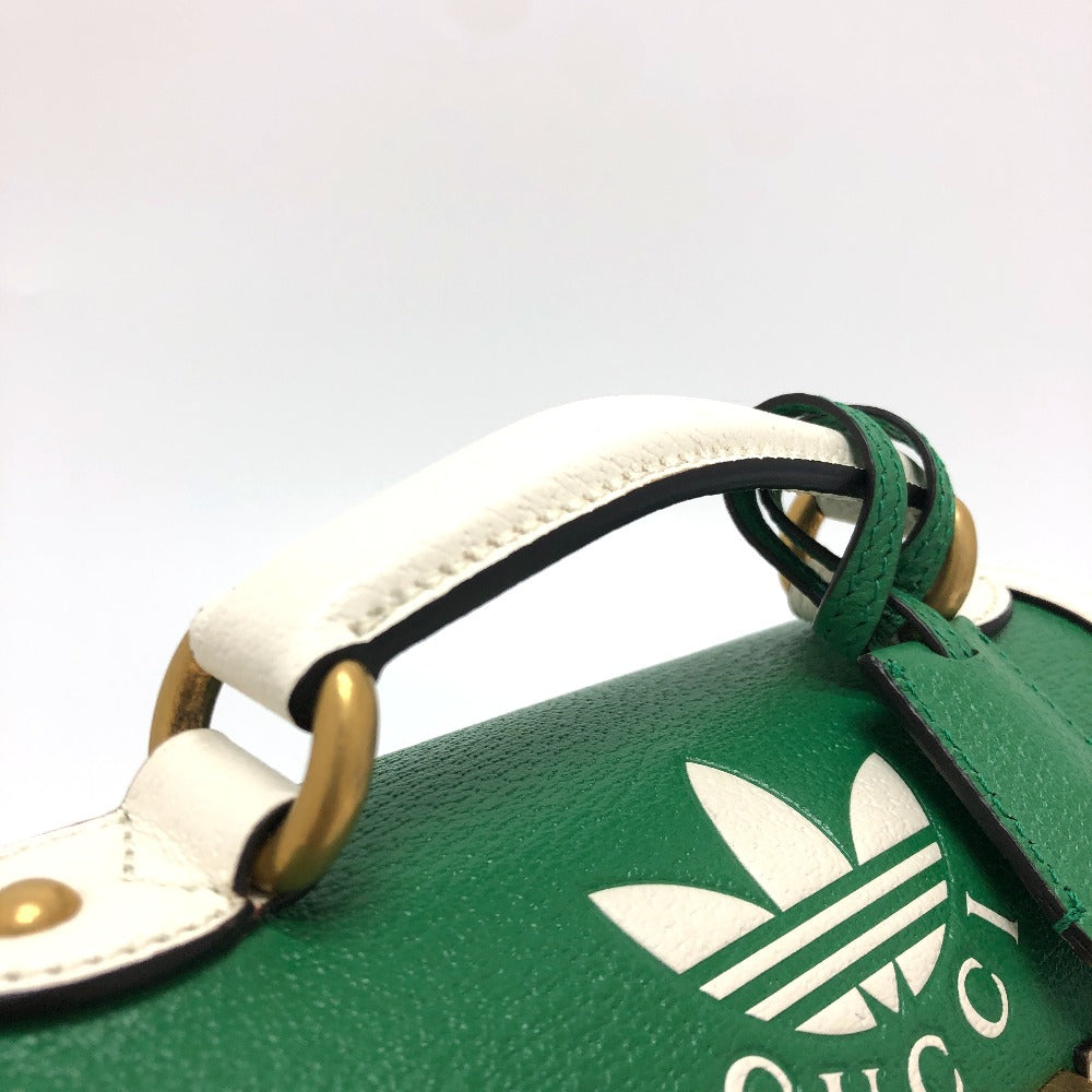 Gucci Handbag 723801 Leather Green Logo Golf Ball Case Women