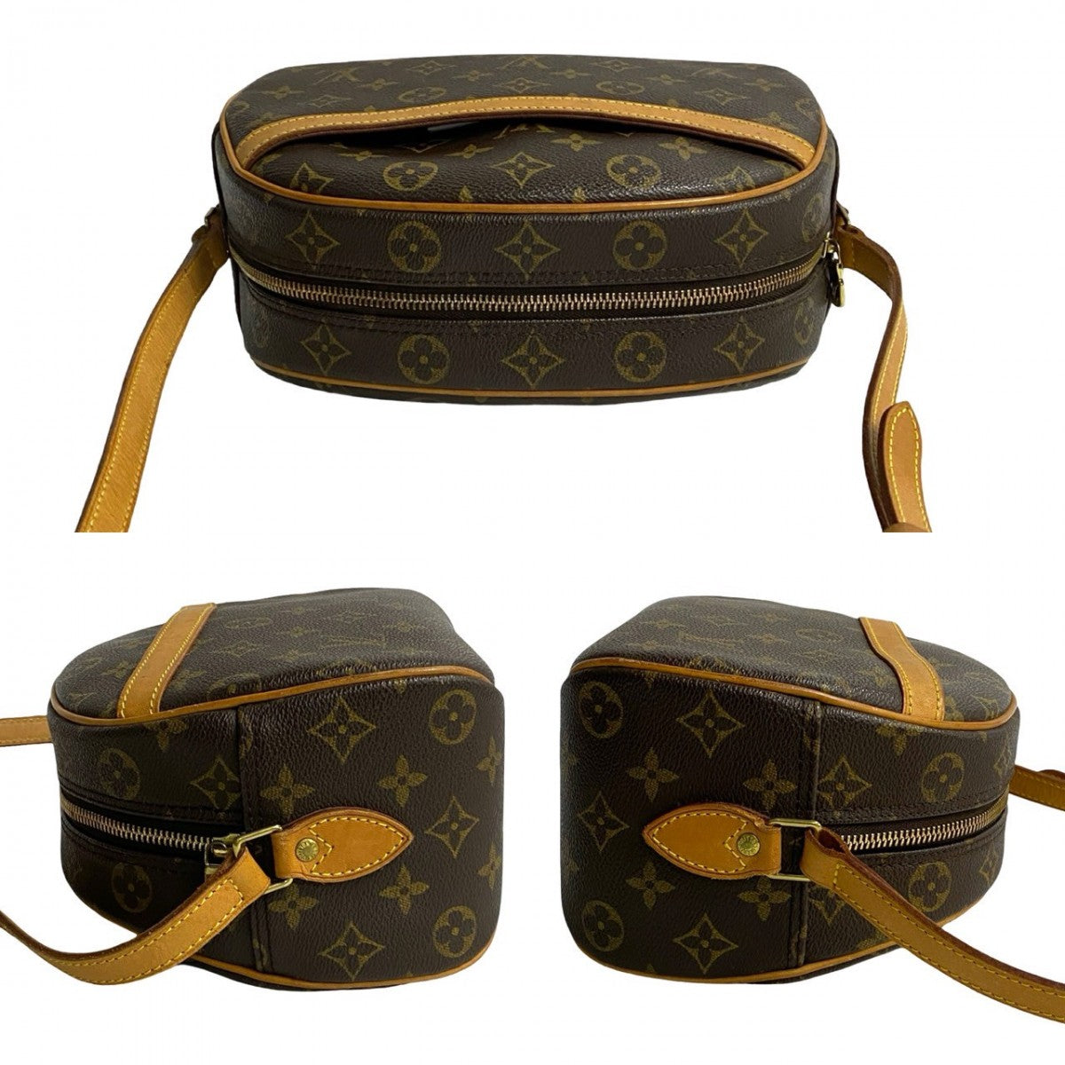 Louis Vuitton Shoulder Bag M51221 Leather, Pvc Brown Monogram Blois Women