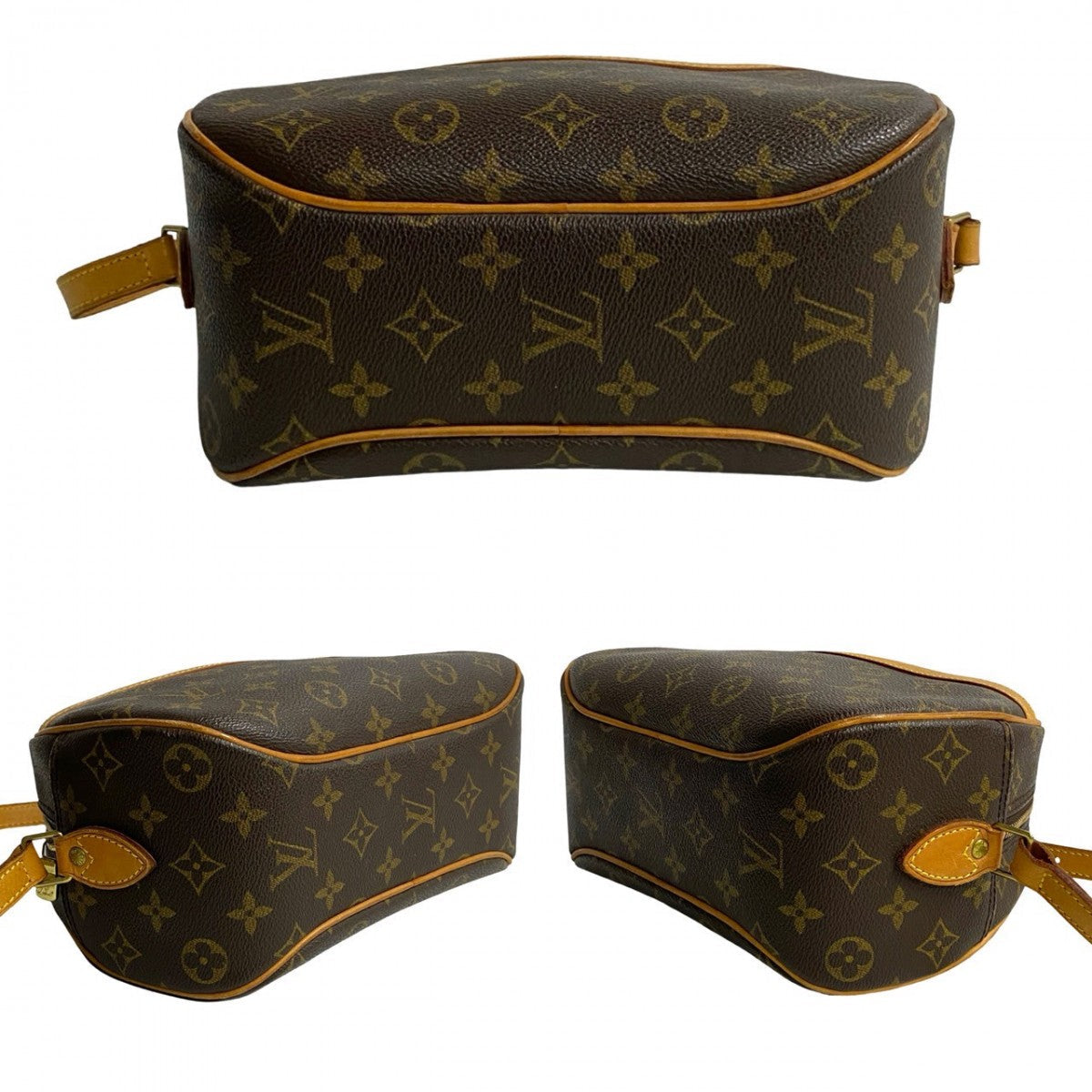 Louis Vuitton Shoulder Bag M51221 Leather, Pvc Brown Monogram Blois Women