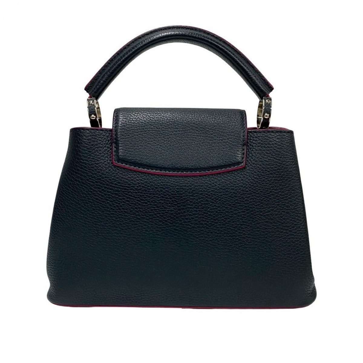 Louis Vuitton Shoulder Bag M42245 Taurillon Clemence Leather Navy Capsine Bb Women
