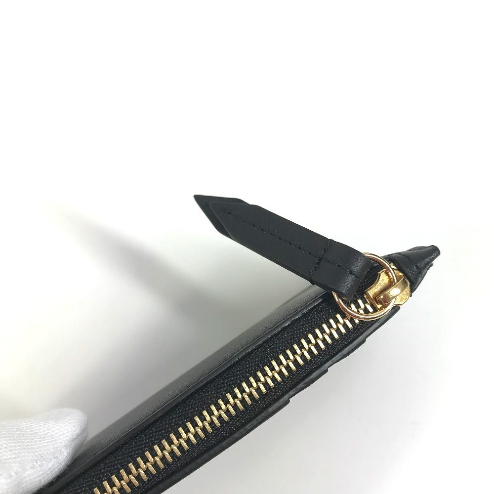 Gucci Coin Case 431715 Leather Black Logo Fragment Case Mens(Unisex)