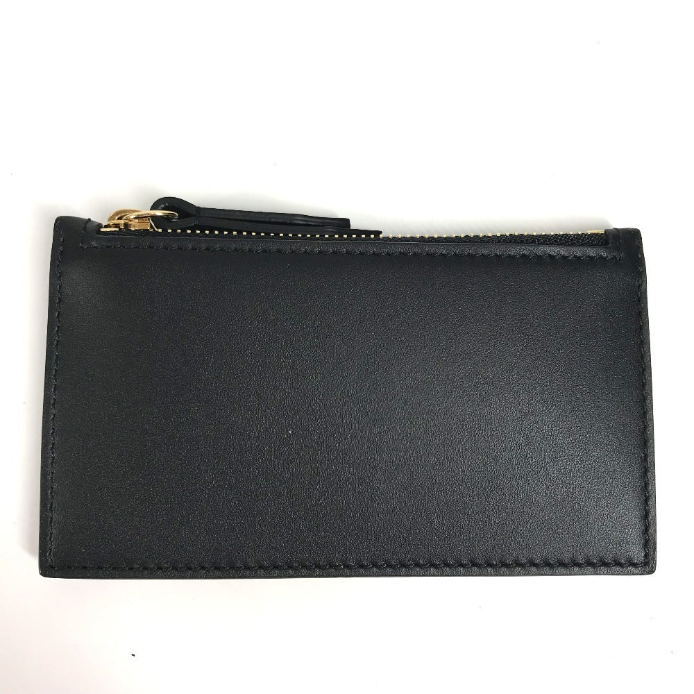 Gucci Coin Case 431715 Leather Black Logo Fragment Case Mens(Unisex)