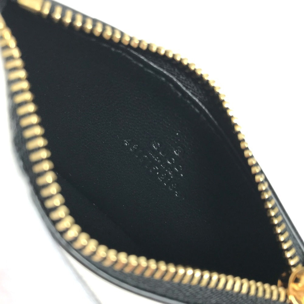 Gucci Coin Case 431715 Leather Black Logo Fragment Case Mens(Unisex)