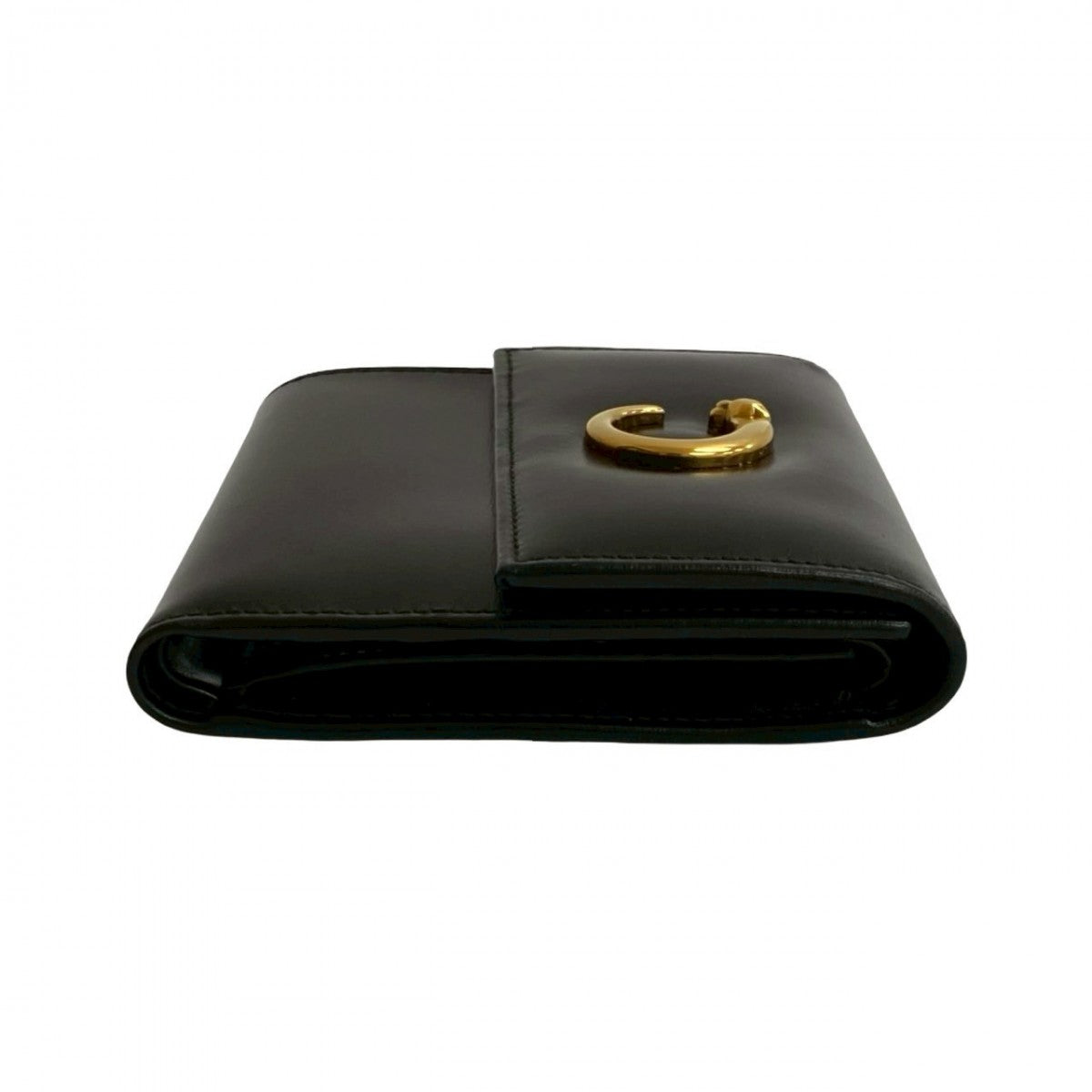 Cartier Bifold Wallet Leather Black Panther Line Mens(Unisex)
