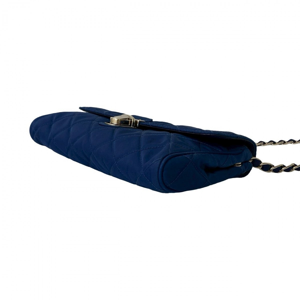 Prada Shoulder Bag Nylon, Leather Blue Logo Metal Women