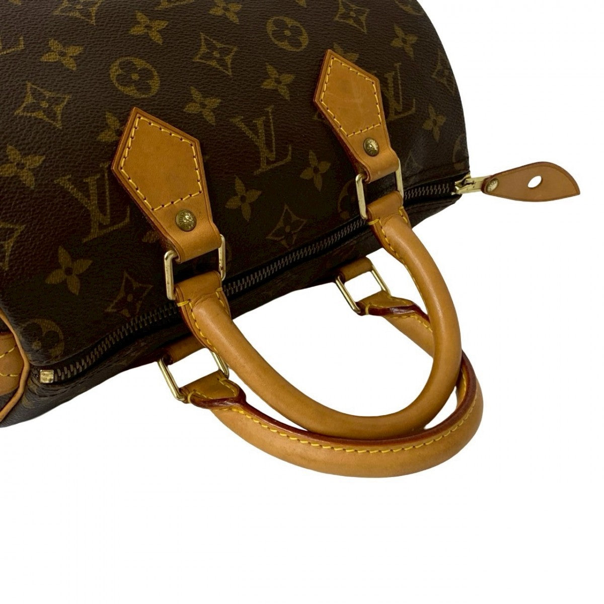 Louis Vuitton Handbag M41528 Leather Brown Monogram Speedy 25