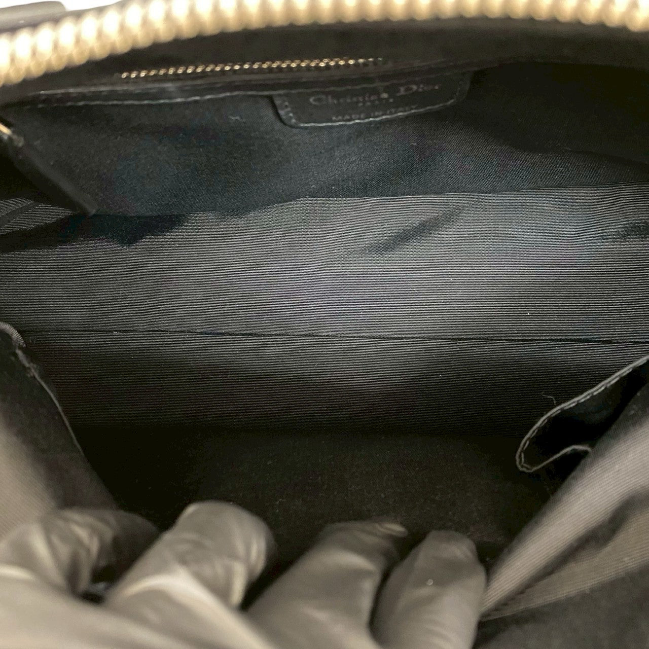 Dior Handbag Leather Black Karenina