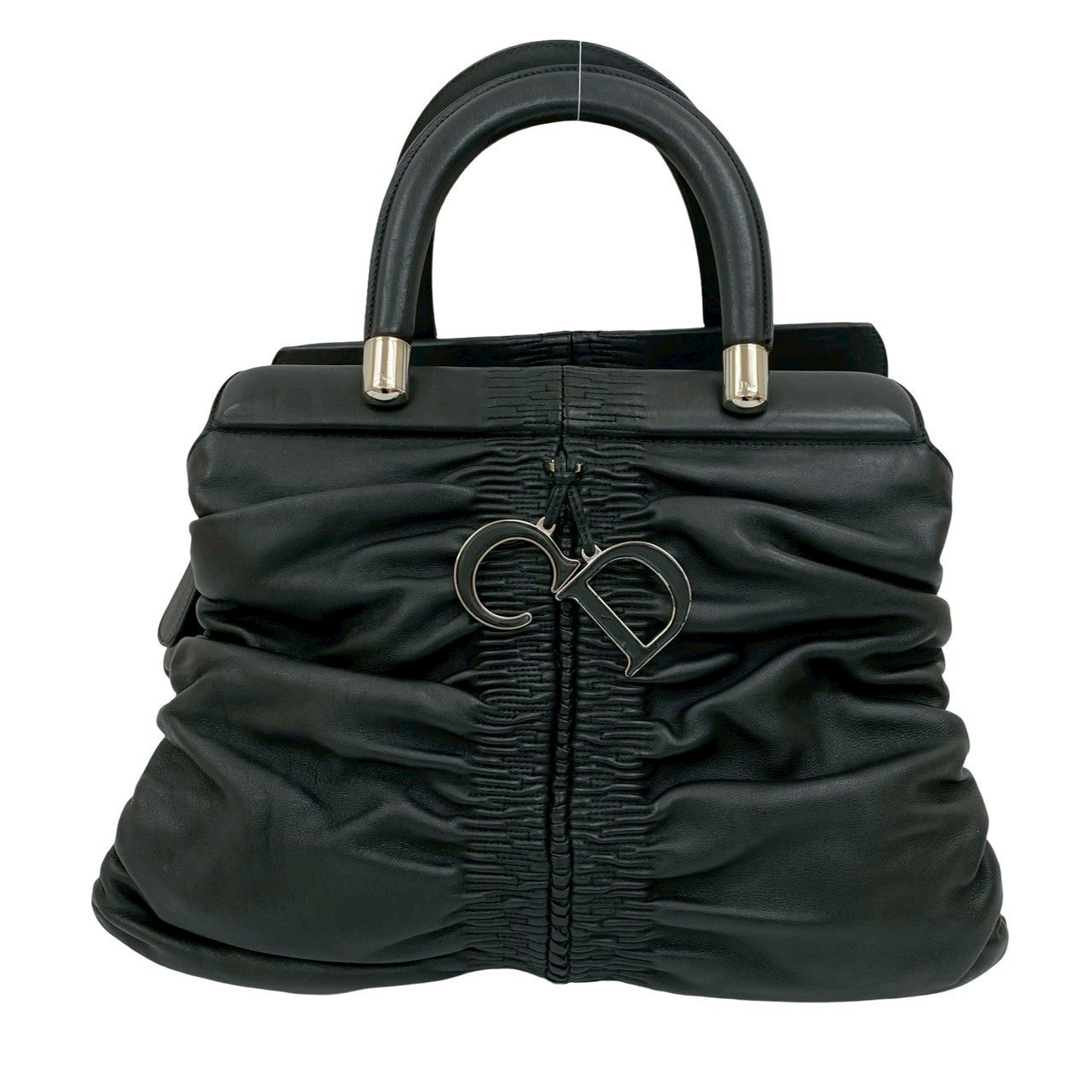 Dior Handbag Leather Black Karenina