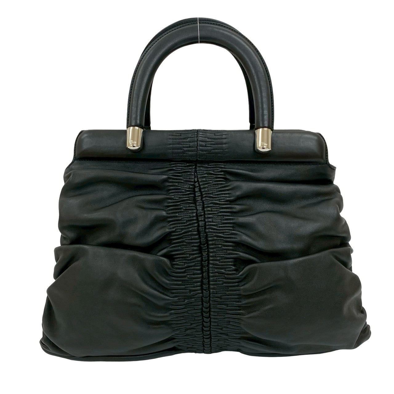 Dior Handbag Leather Black Karenina