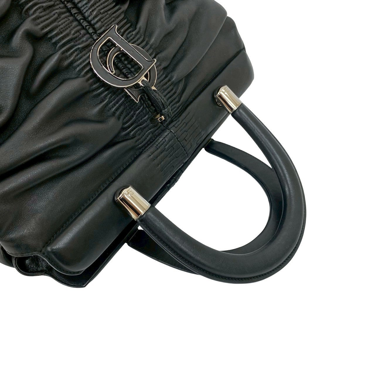 Dior Handbag Leather Black Karenina