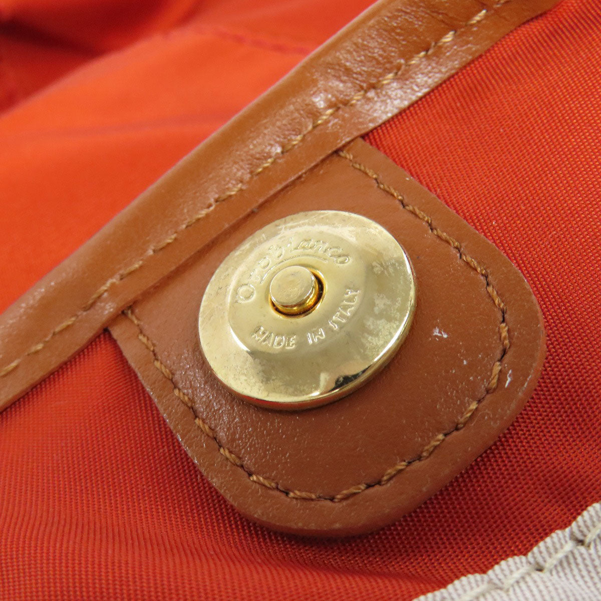 Orobianco Handbag Nylon Orange 2Way