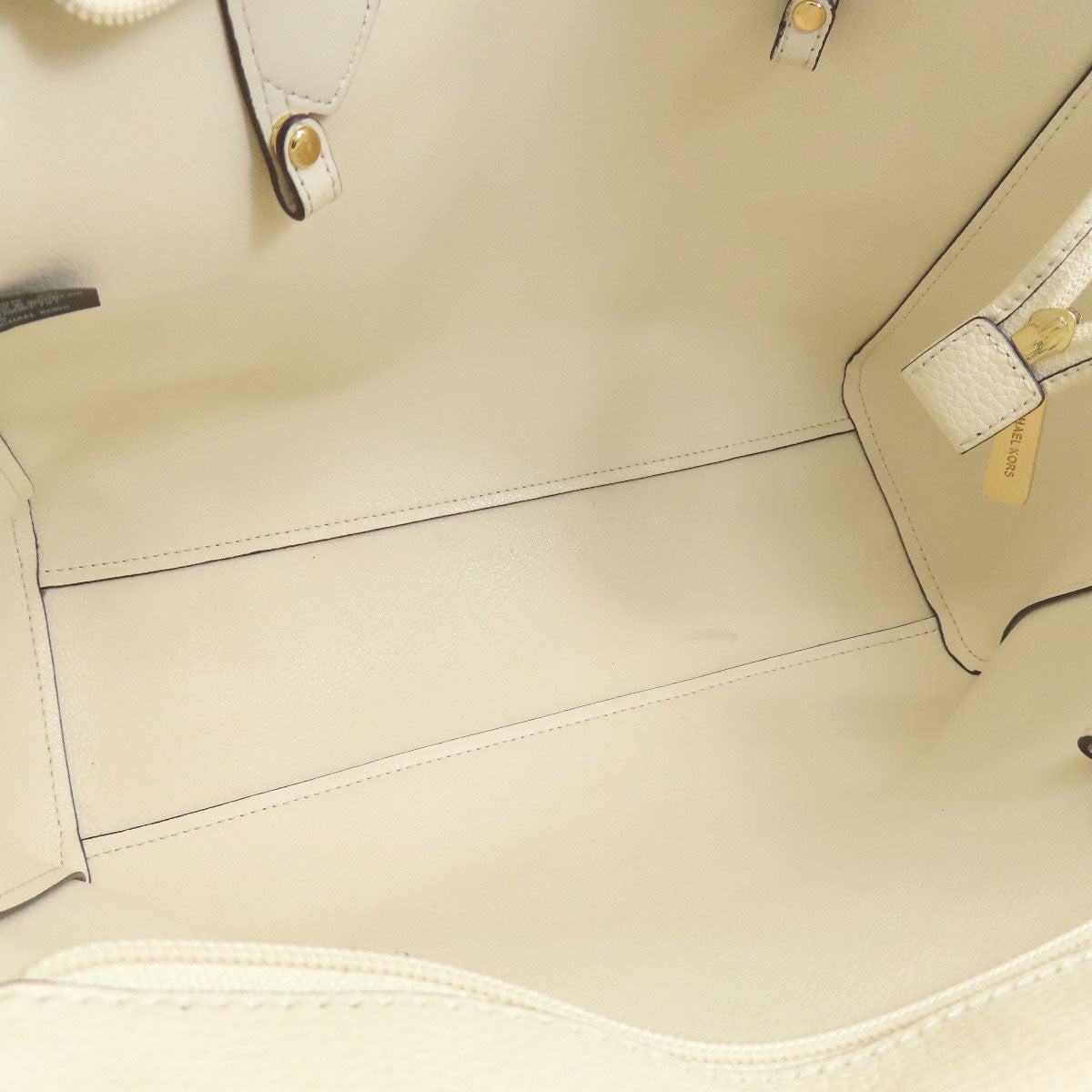 Michael Kors Tote Bag Leather White 2Way