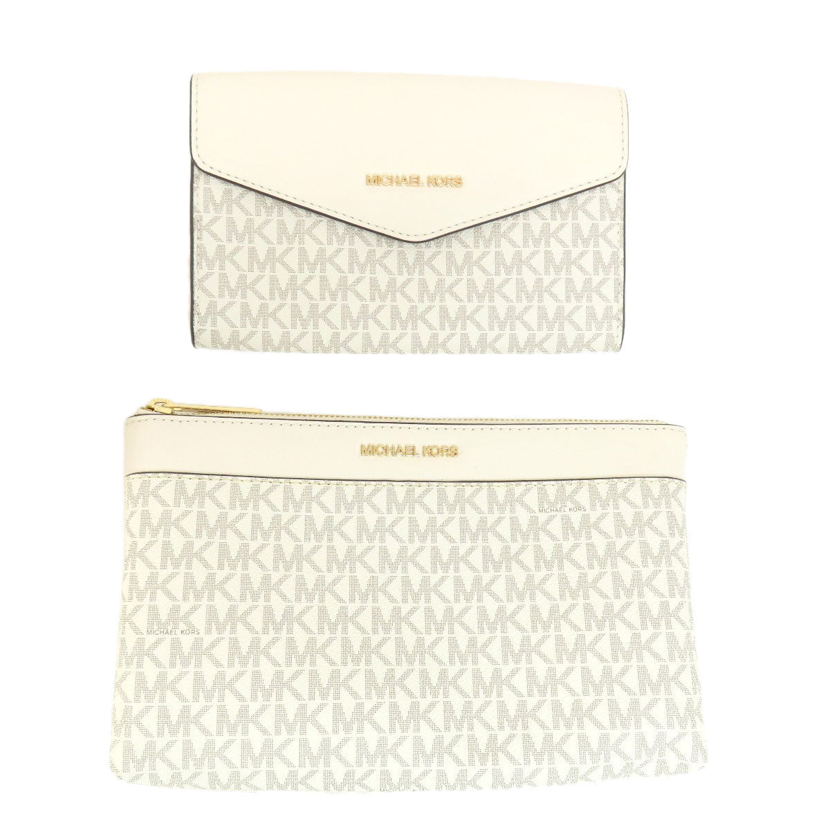 Michael Kors Tote Bag Leather White 2Way