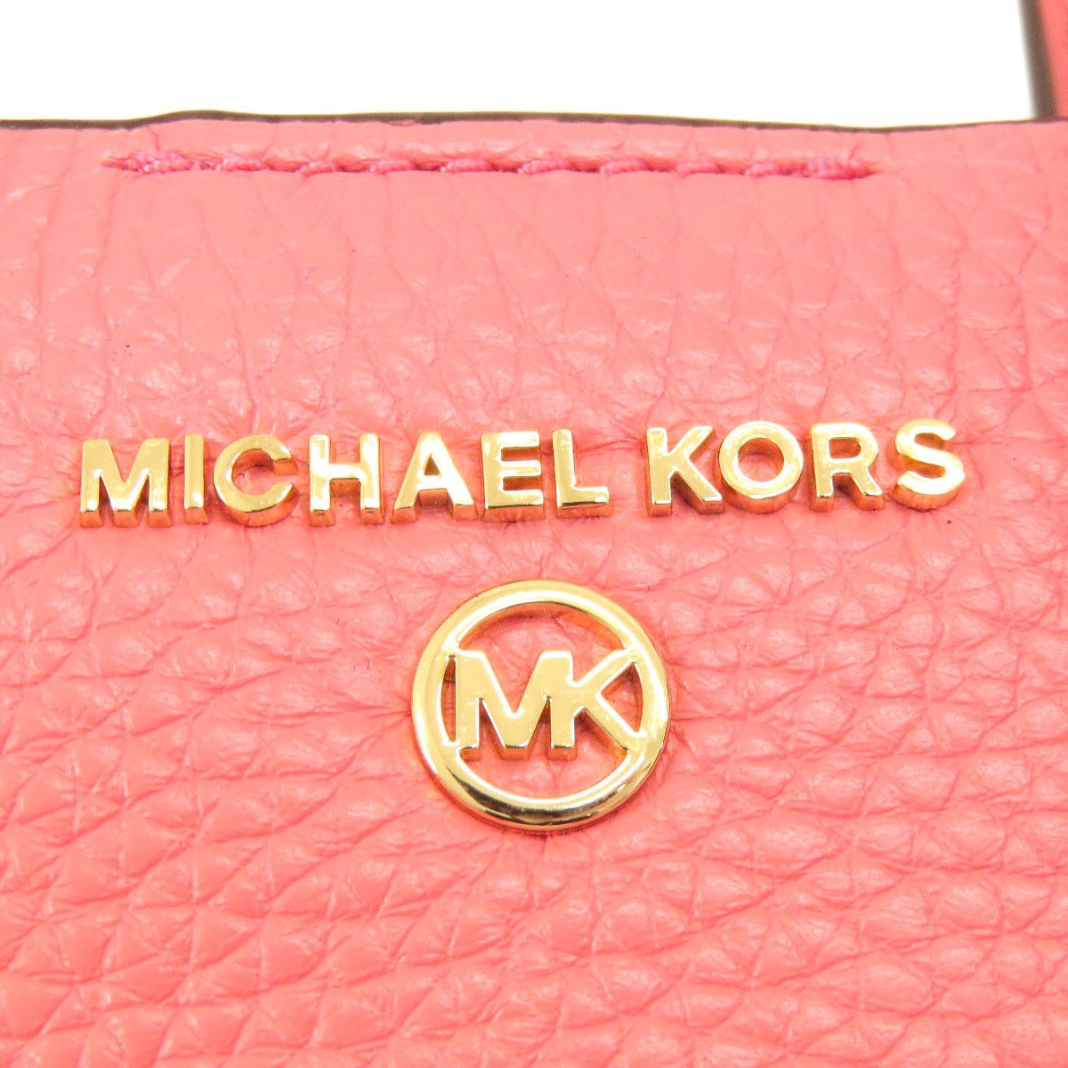 Michael Kors Handbag Leather Pink Logo 2Way Women