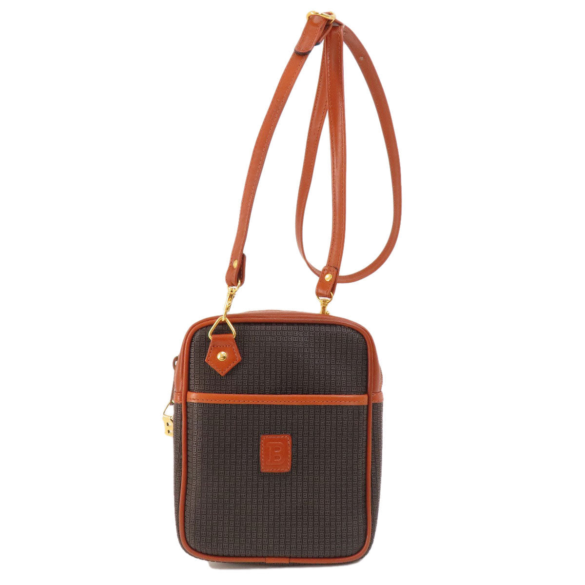 Bally Shoulder Bag Pvc Black Logo Women