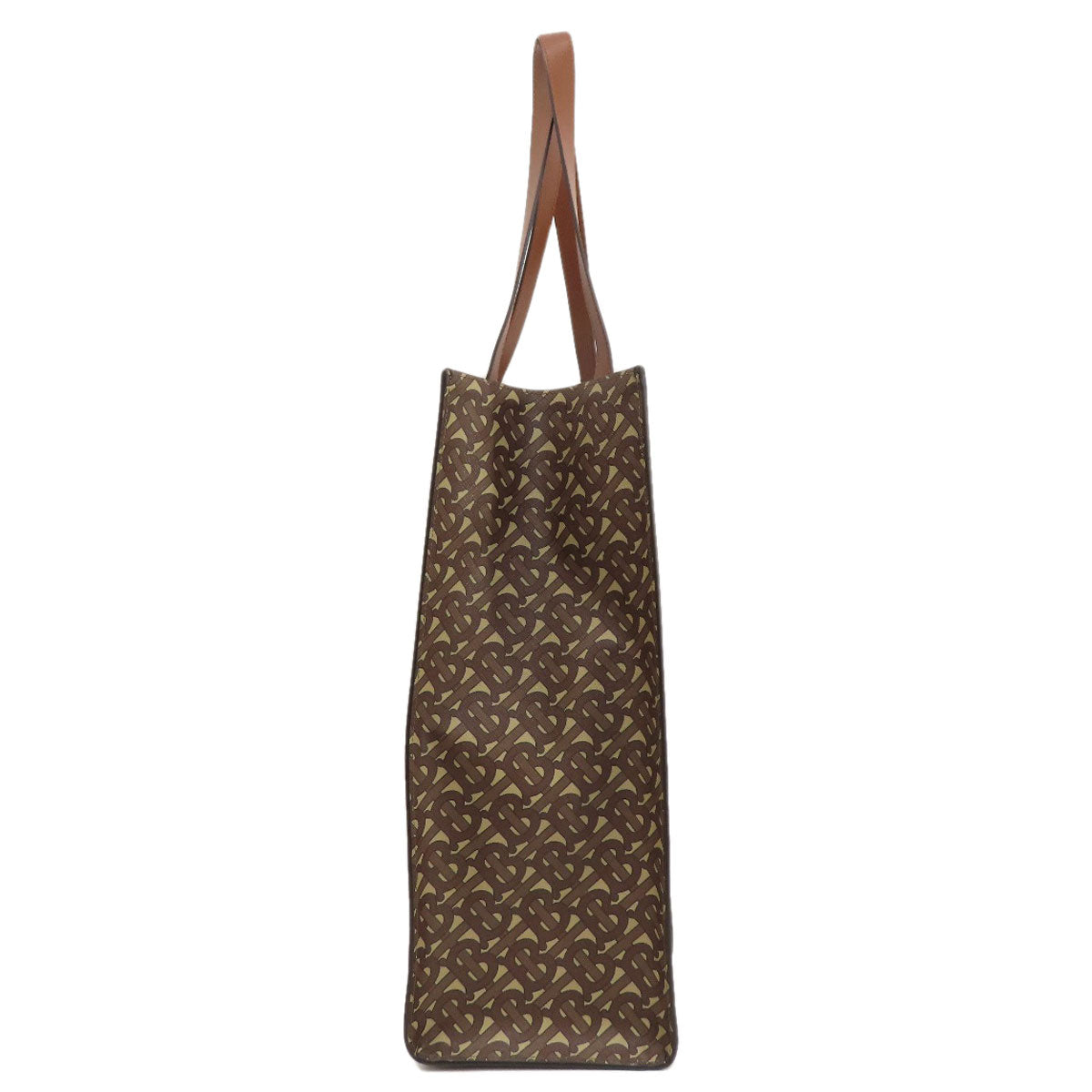 Burberry Tote Bag Pvc, Leather Brown B Logo Women