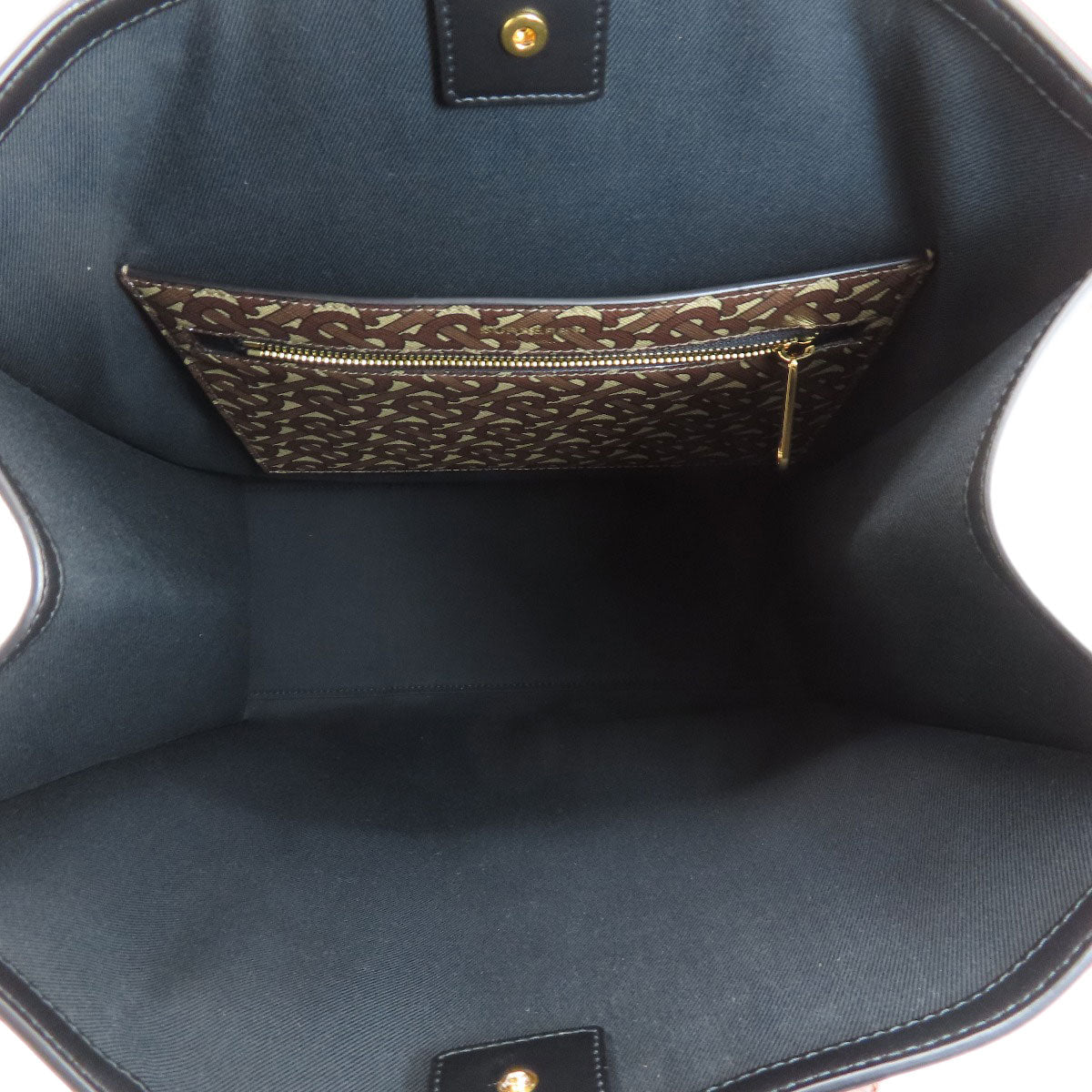 Burberry Tote Bag Pvc, Leather Brown B Logo Women