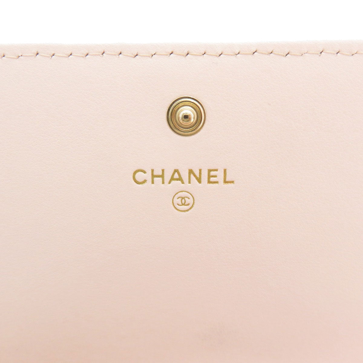 Chanel Long Wallet Purse Leather, Tweed Pink Coco Mark Women