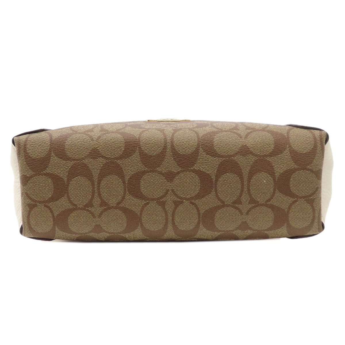Coach Handbag C7261 Pvc, Leather Brown Signature 2Way Women
