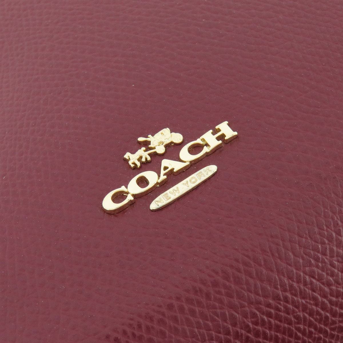 Coach Tote Bag 37782 Leather Red 2Way Women