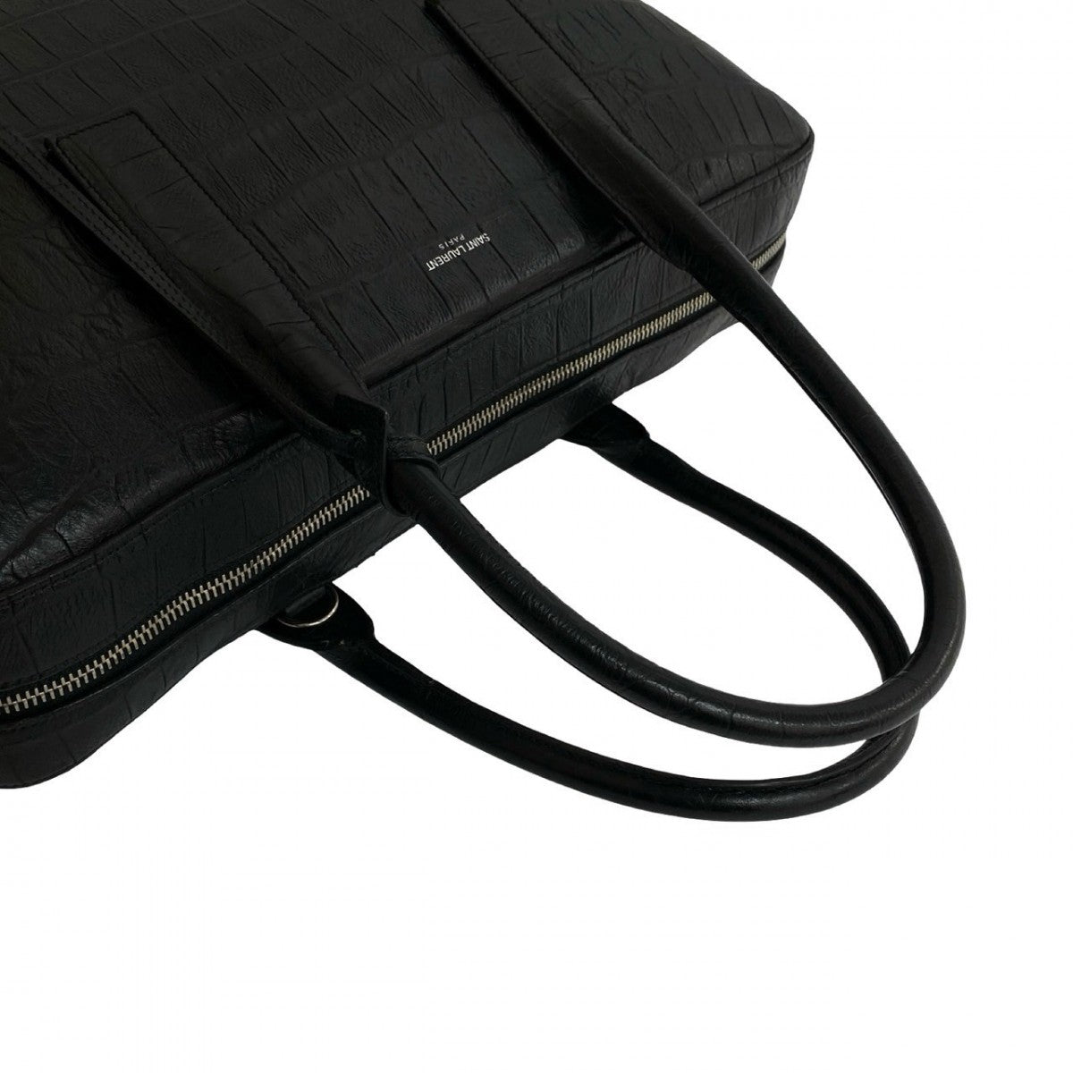 Yves Saint Laurent Business Bag Leather Black Classic Museum