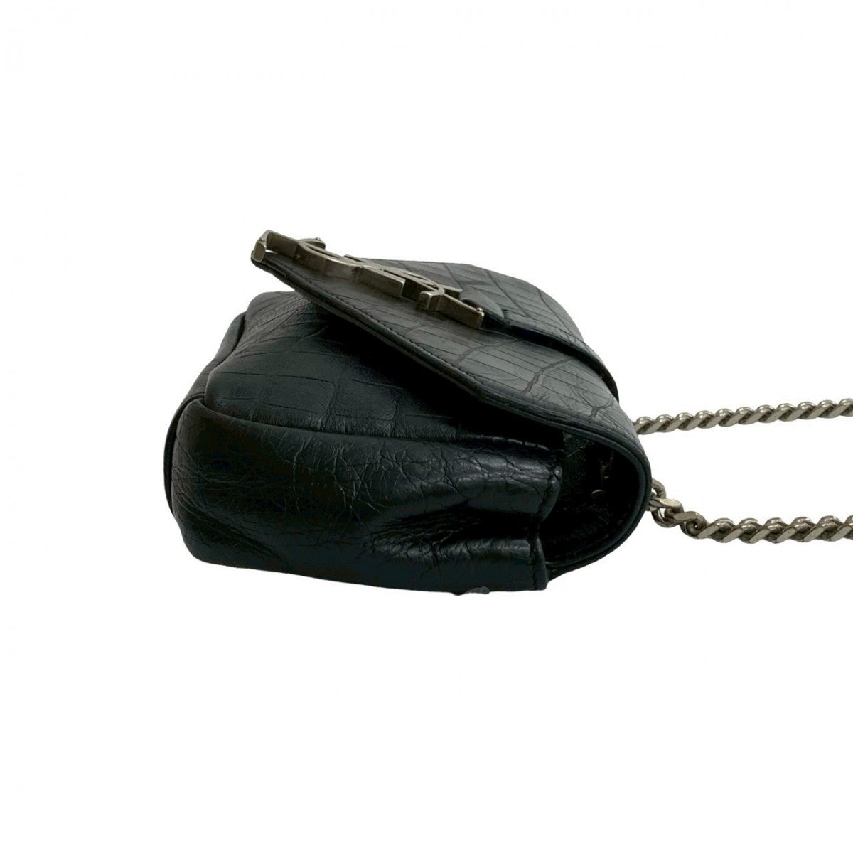Yves Saint Laurent Shoulder Bag Leather Black