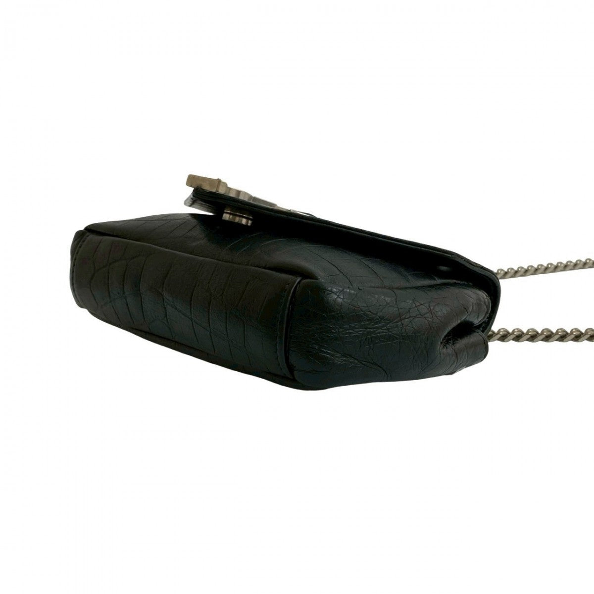 Yves Saint Laurent Shoulder Bag Leather Black