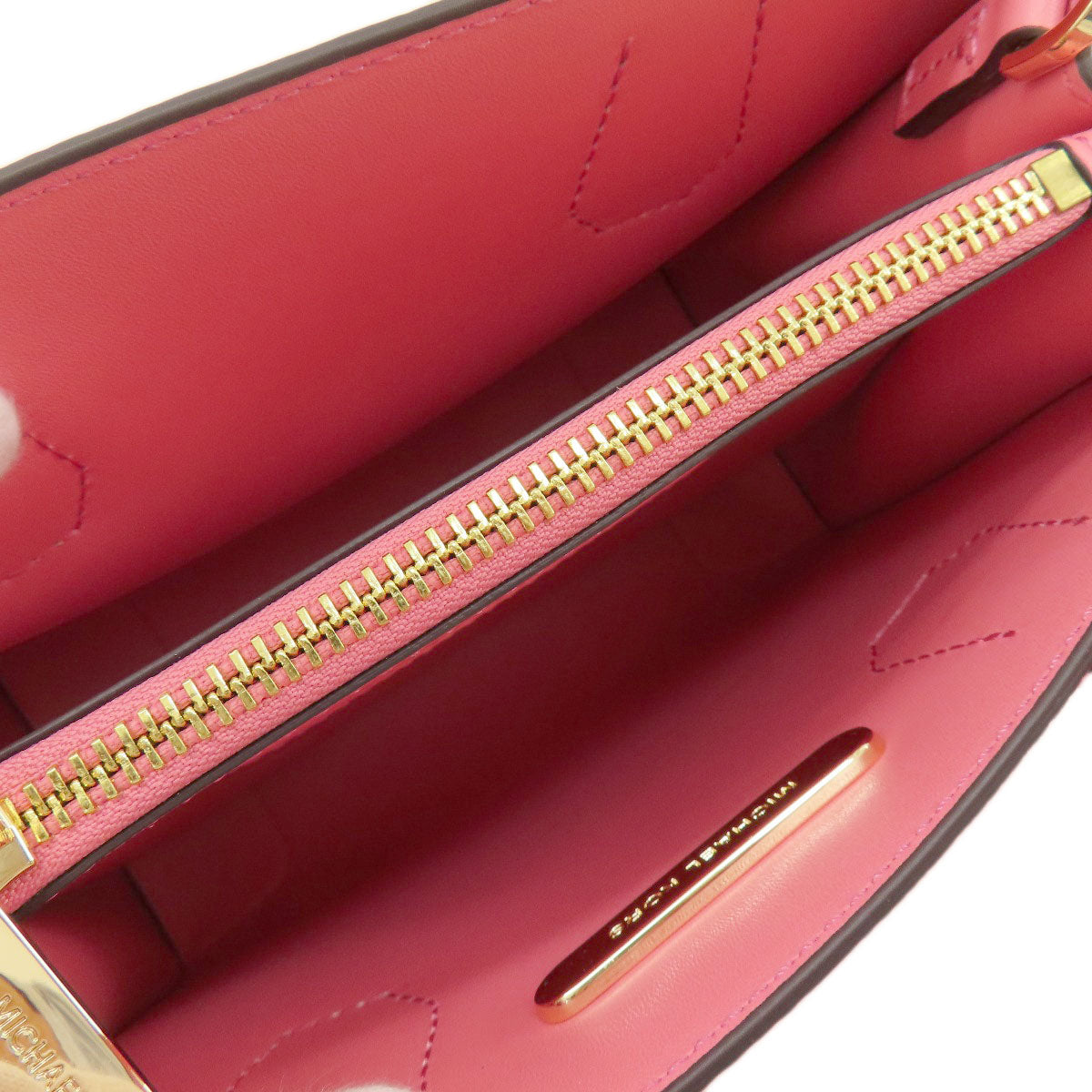 Michael Kors Handbag Leather Pink Logo 2Way Women