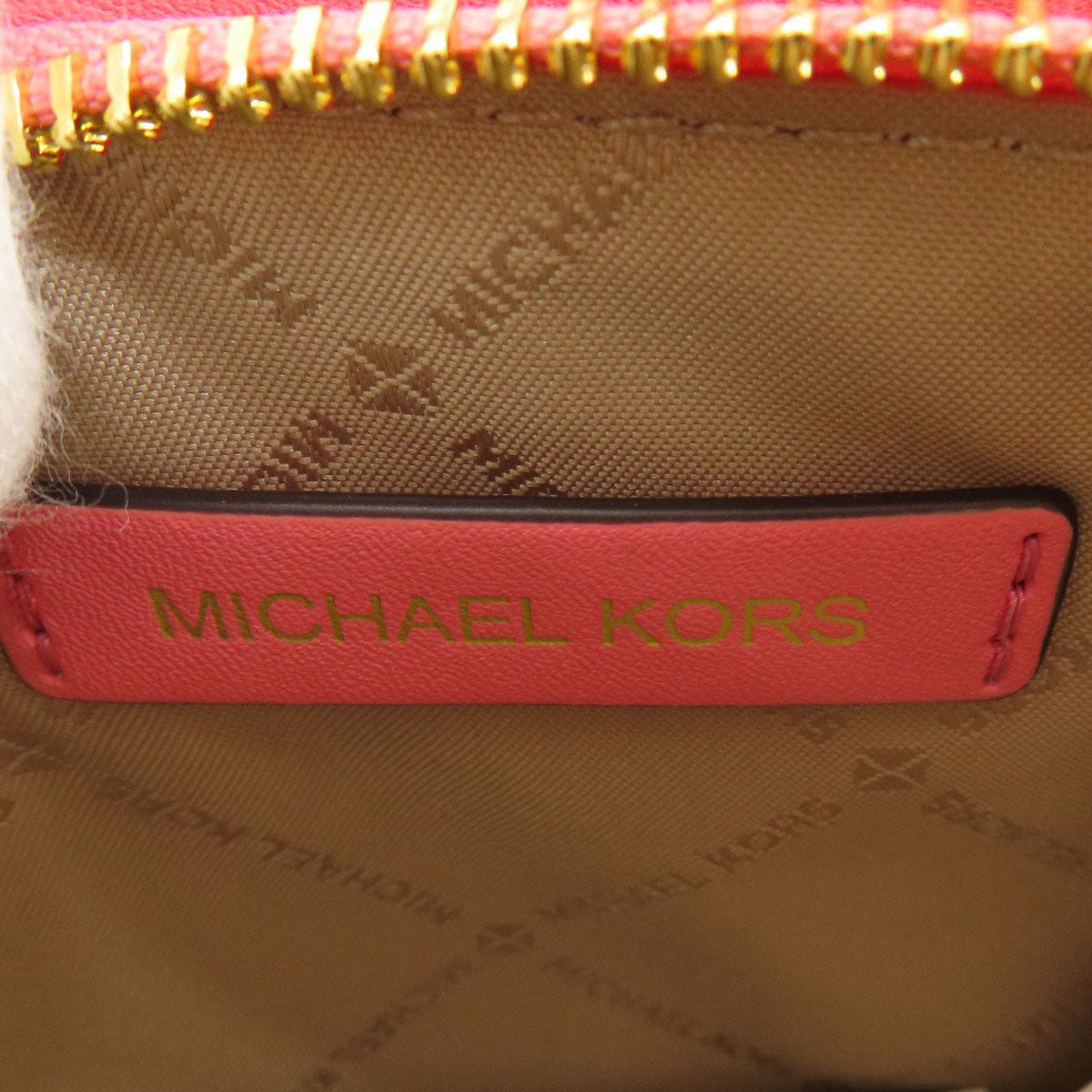 Michael Kors Handbag Leather Pink Logo 2Way Women