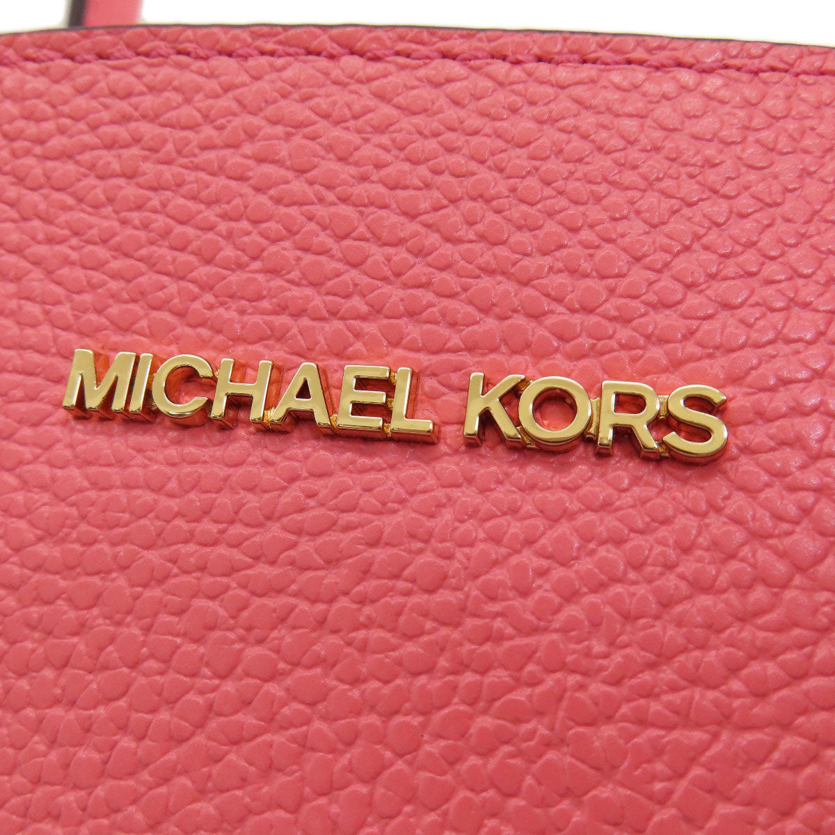 Michael Kors Handbag Leather Pink Logo 2Way Women