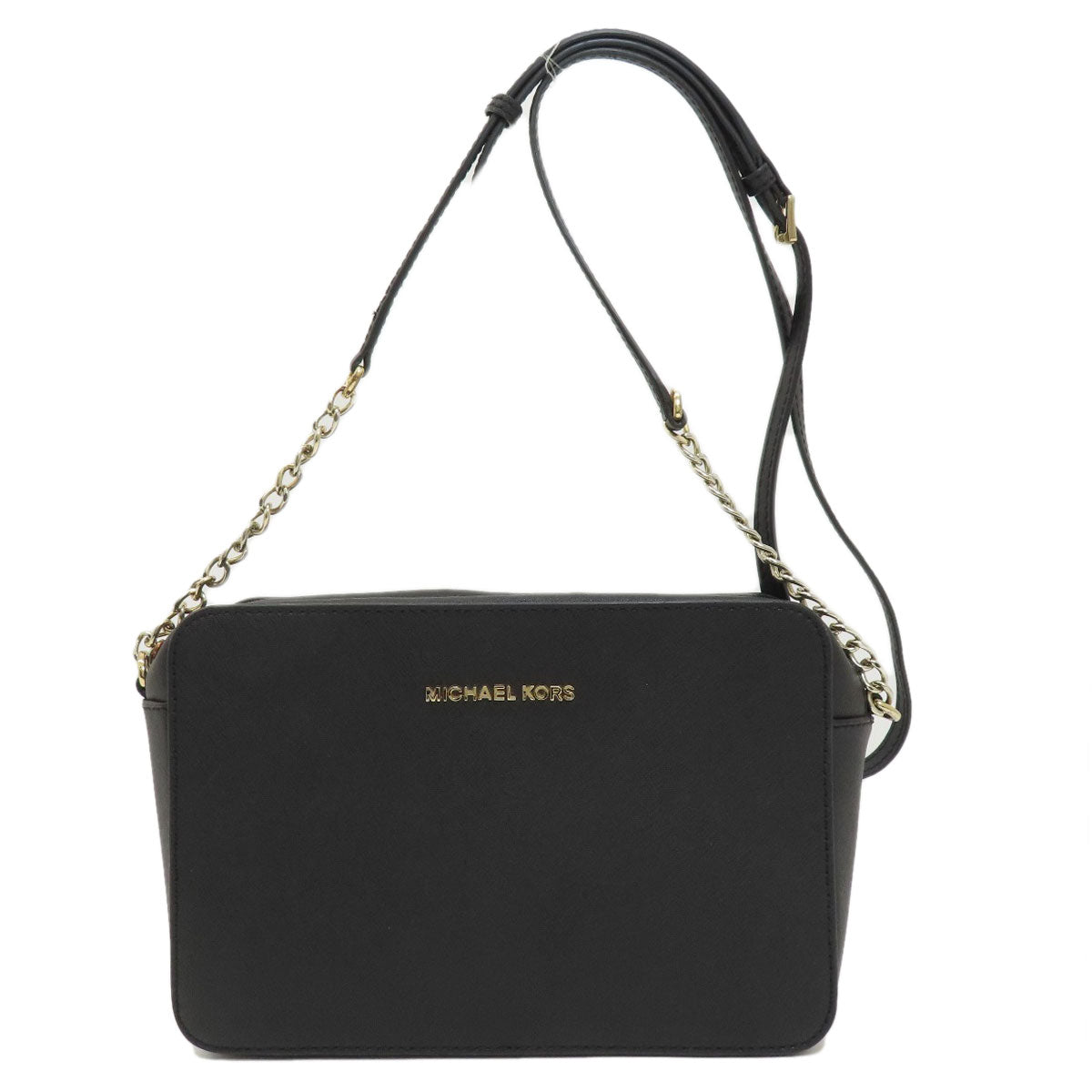 Michael Kors Shoulder Bag Leather Black Long Shoulder Women