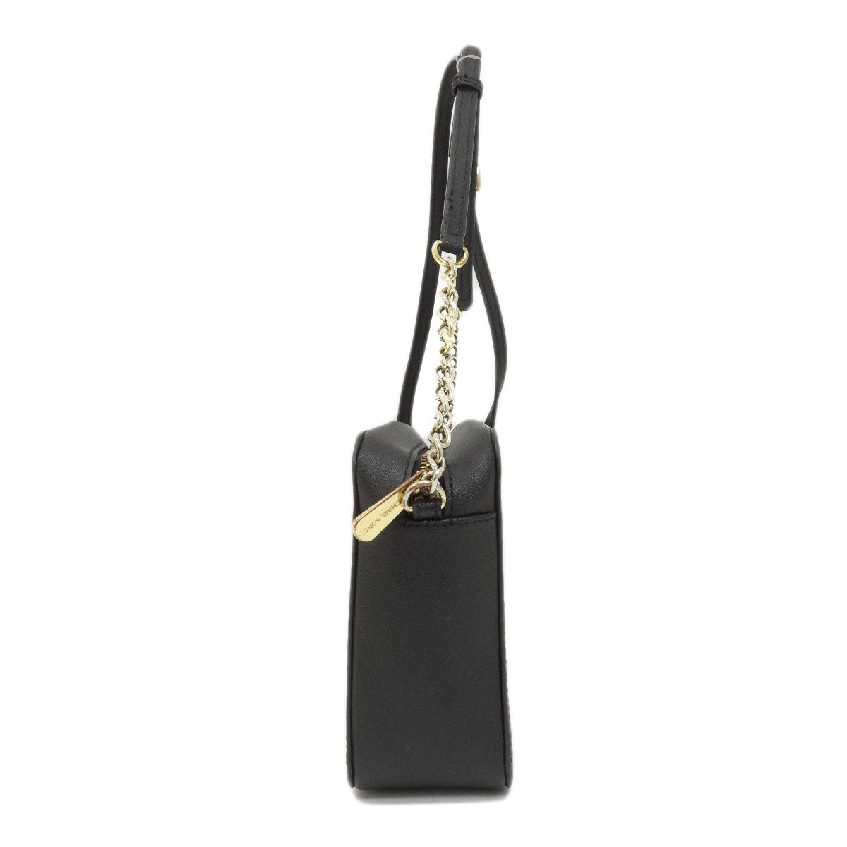 Michael Kors Shoulder Bag Leather Black Long Shoulder Women