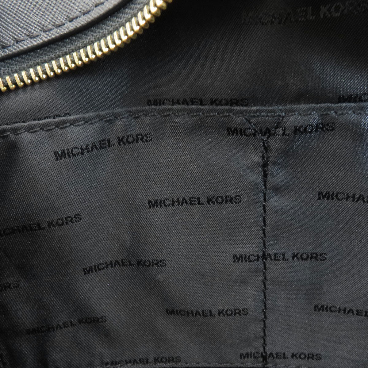 Michael Kors Shoulder Bag Leather Black Long Shoulder Women