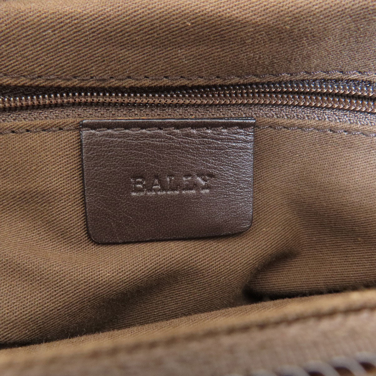 Bally Tote Bag Canvas Brown Logo Women