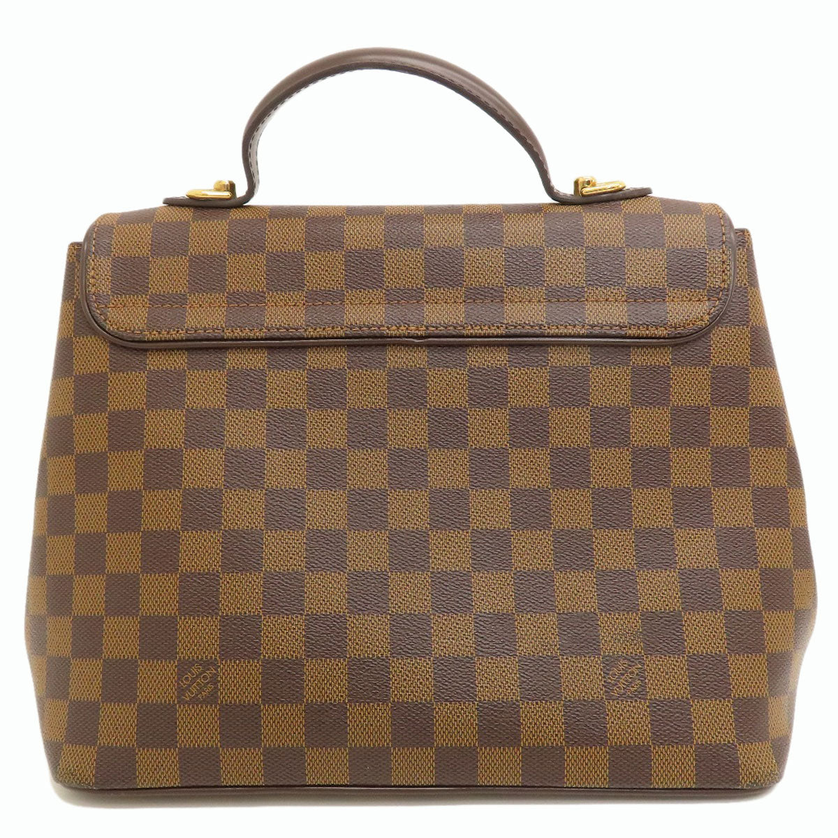 Louis Vuitton Handbag N41168 Damier Canvas Brown Bergamo Mm Damier Ebene