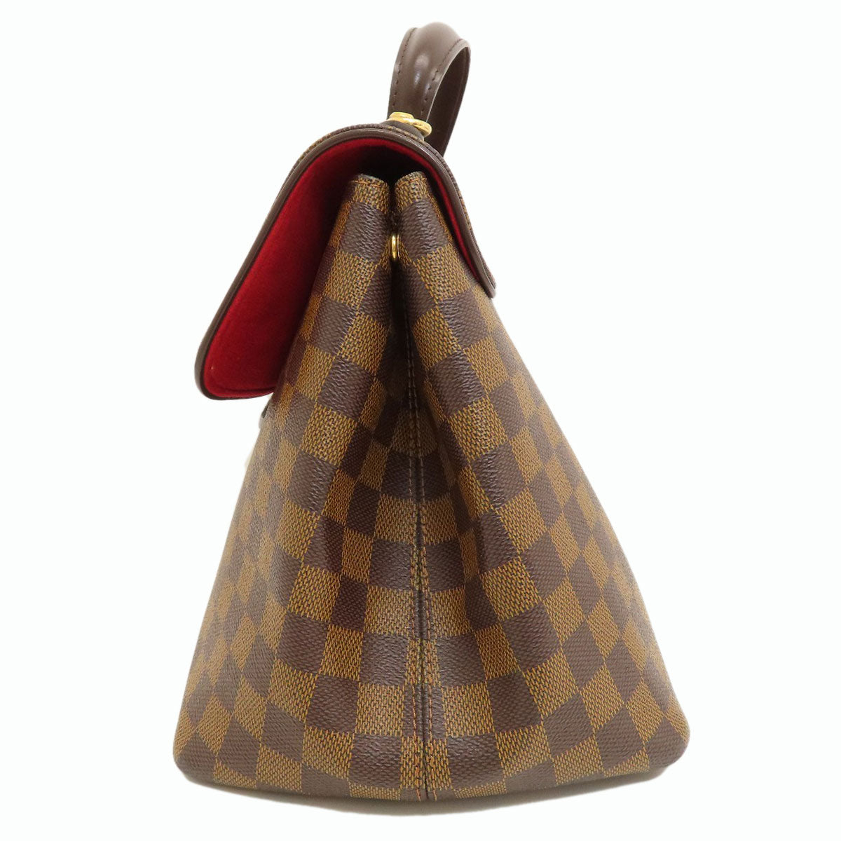 Louis Vuitton Handbag N41168 Damier Canvas Brown Bergamo Mm Damier Ebene