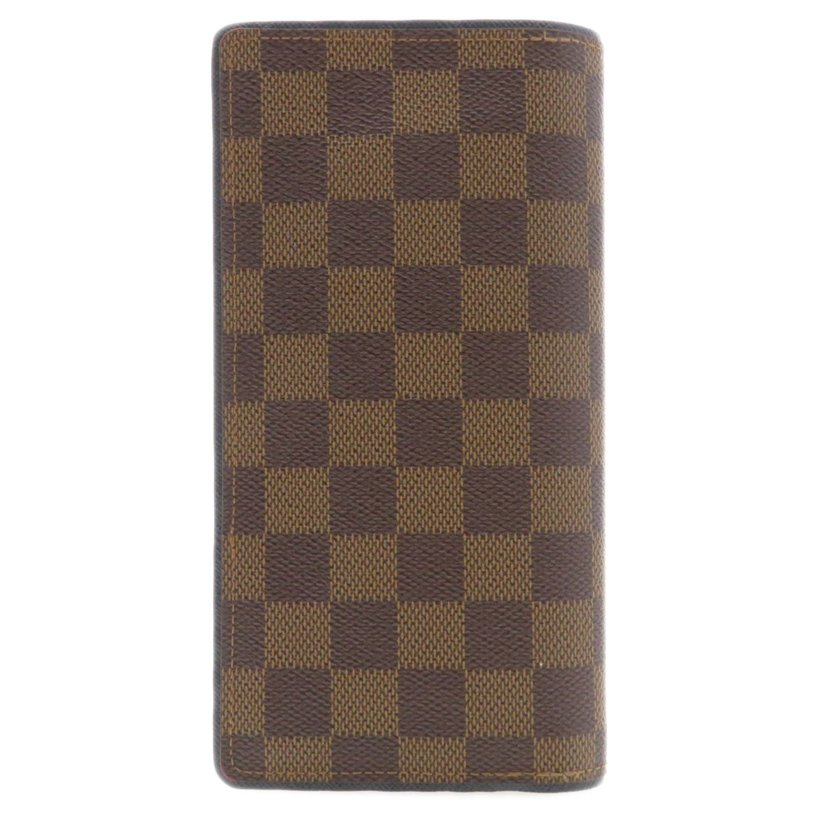Louis Vuitton Long Wallet Purse N63153 Damier Canvas Brown Portefeuille Brazza Former Women