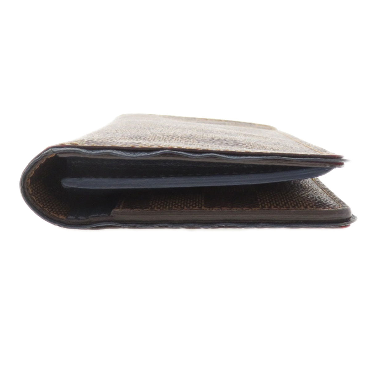 Louis Vuitton Long Wallet Purse N63153 Damier Canvas Brown Portefeuille Brazza Former Women