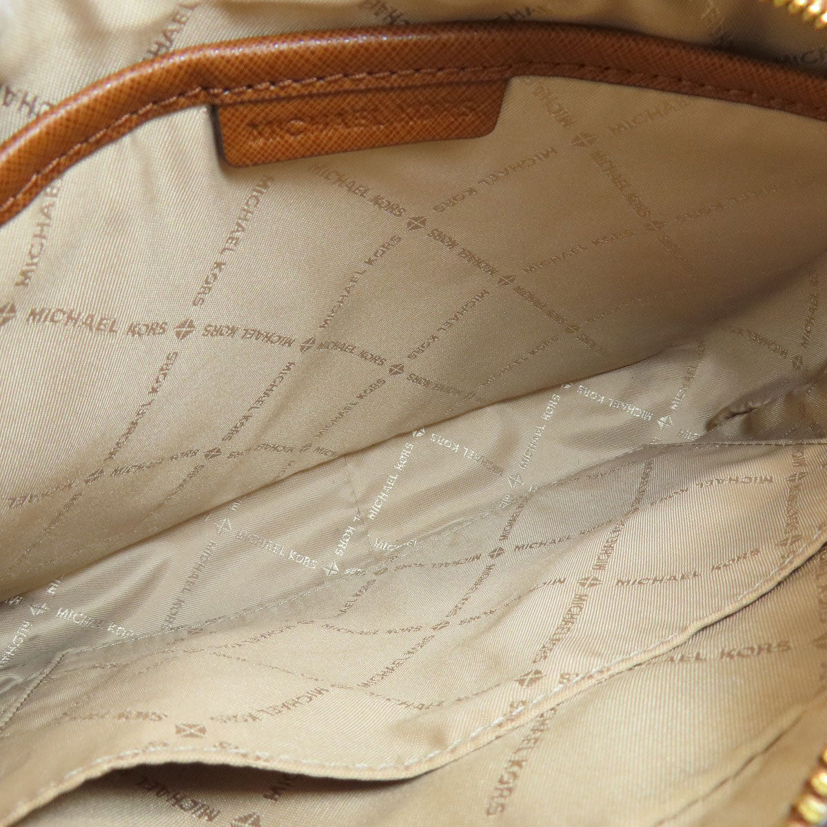 Michael Kors Shoulder Bag Pvc Brown Logo Women