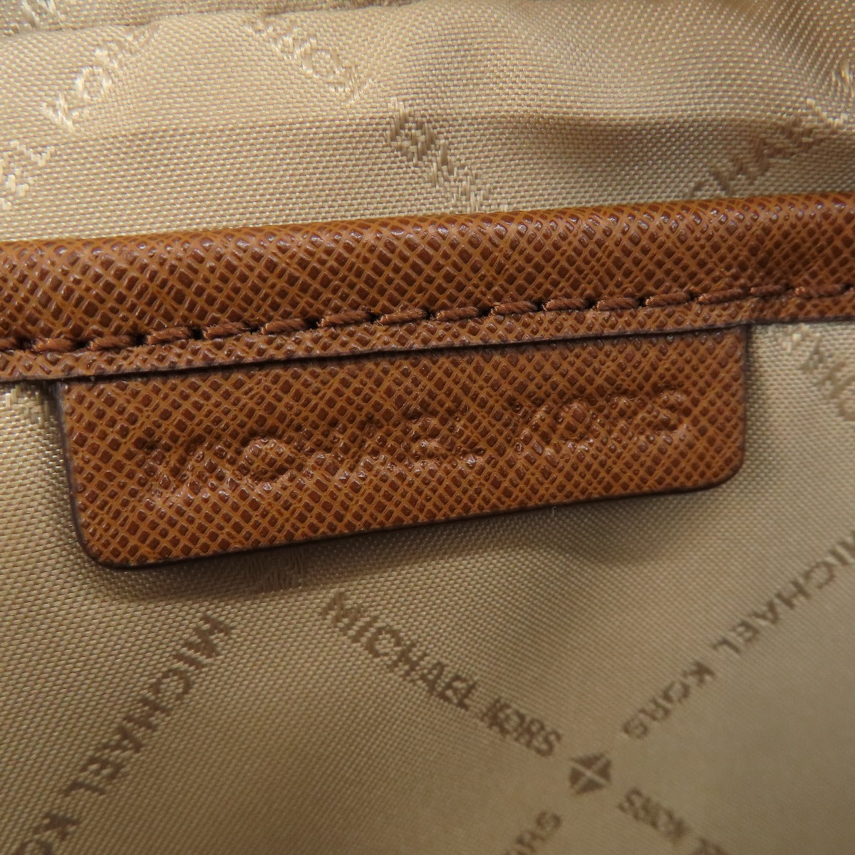 Michael Kors Shoulder Bag Pvc Brown Logo Women