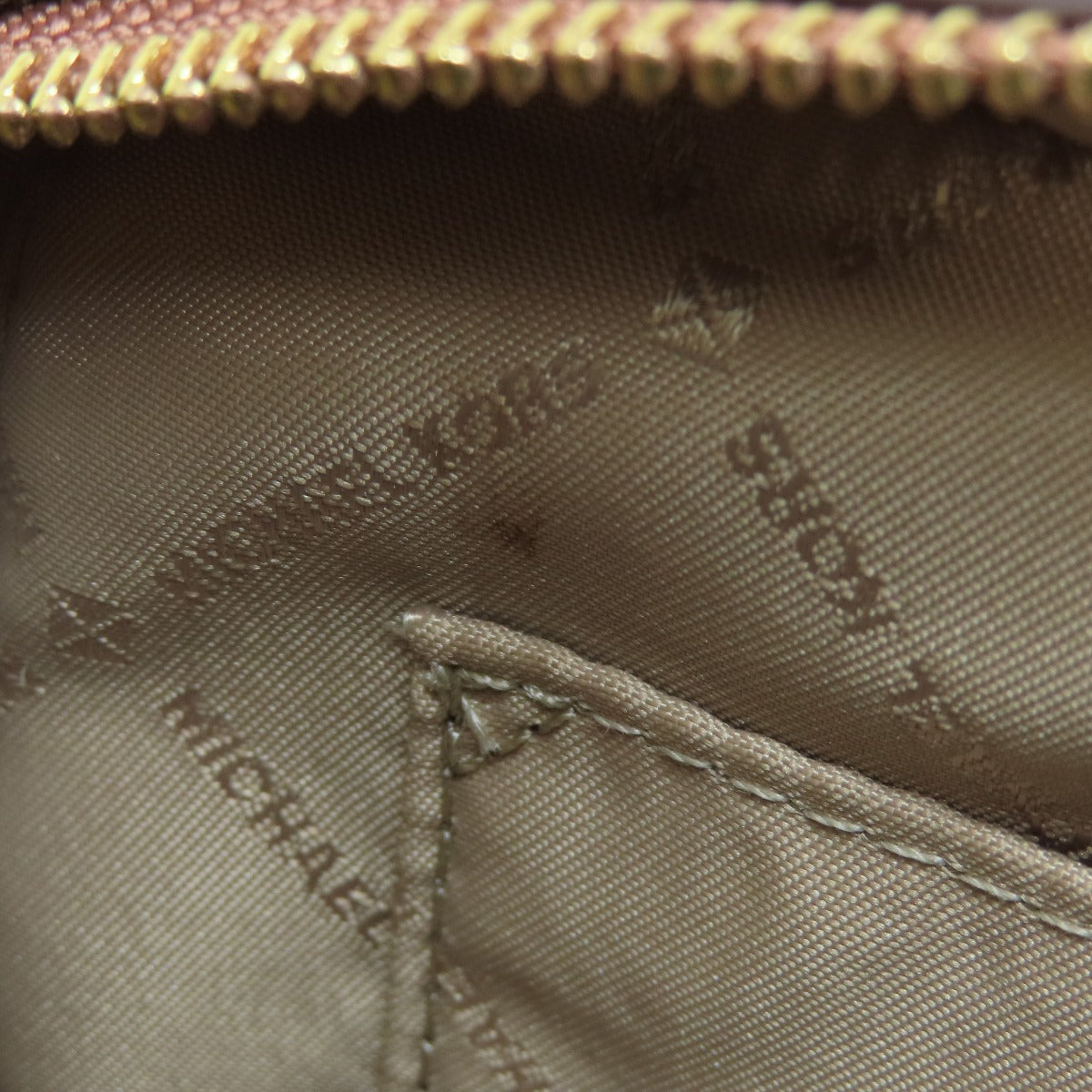 Michael Kors Shoulder Bag Pvc Brown Logo Women