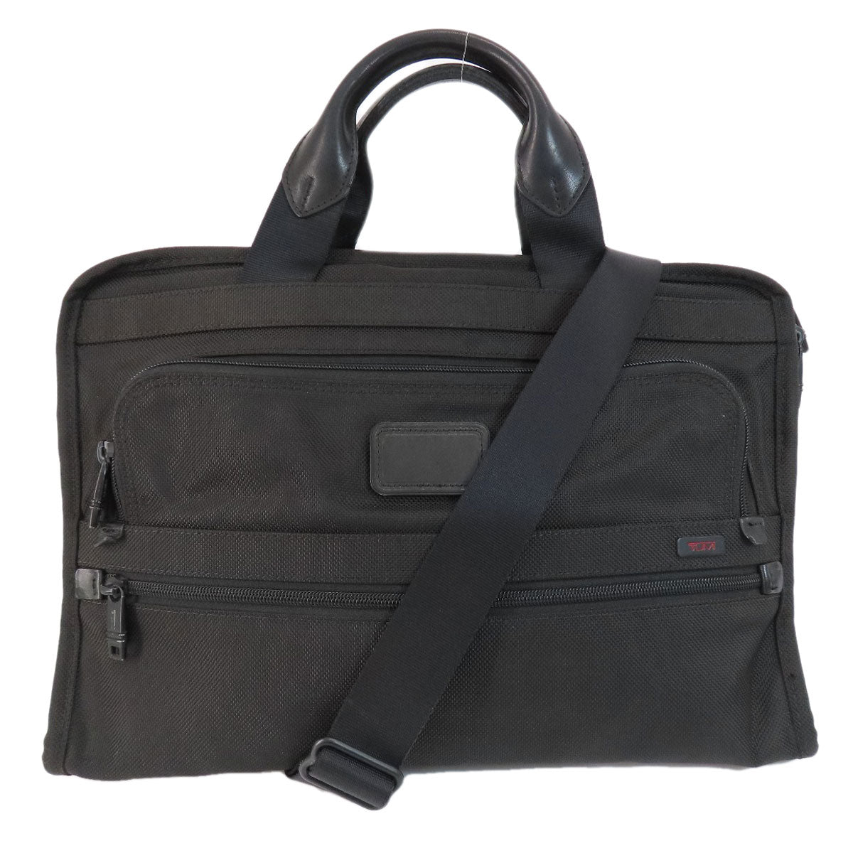 Tumi Business Bag Nylon Canvas Black Logo 2Way