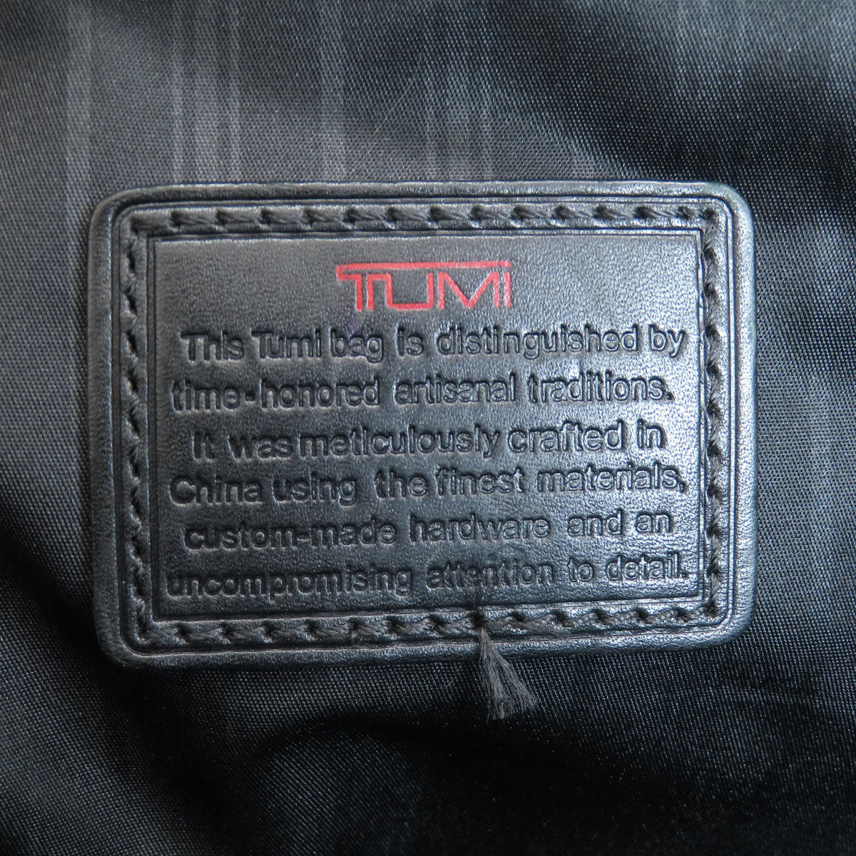 Tumi Business Bag Nylon Canvas Black Logo 2Way