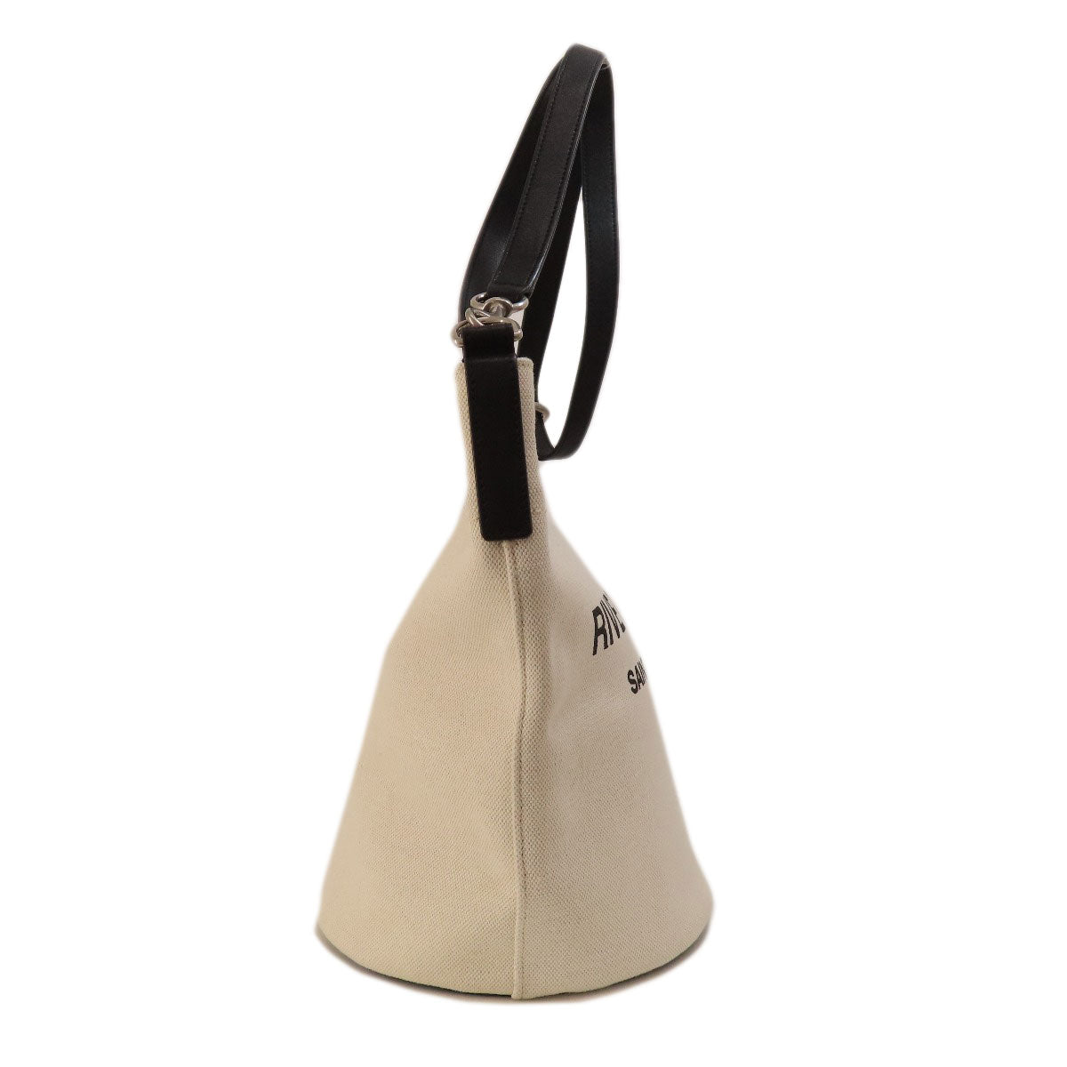 Saint Laurent Handbag Canvas Beige Bucket Bag Women