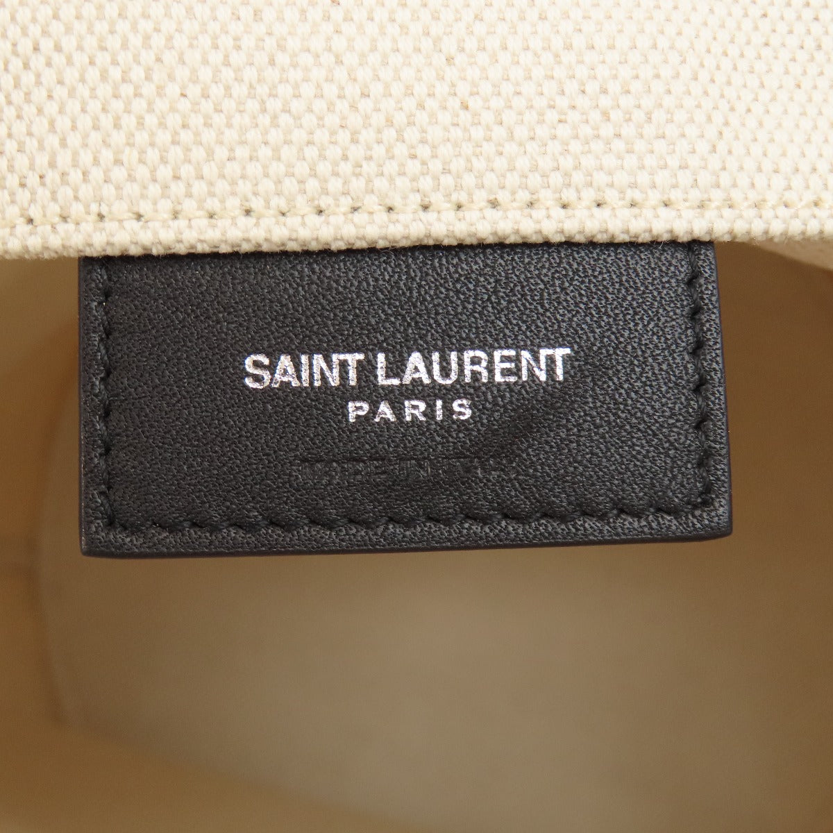 Saint Laurent Handbag Canvas Beige Bucket Bag Women