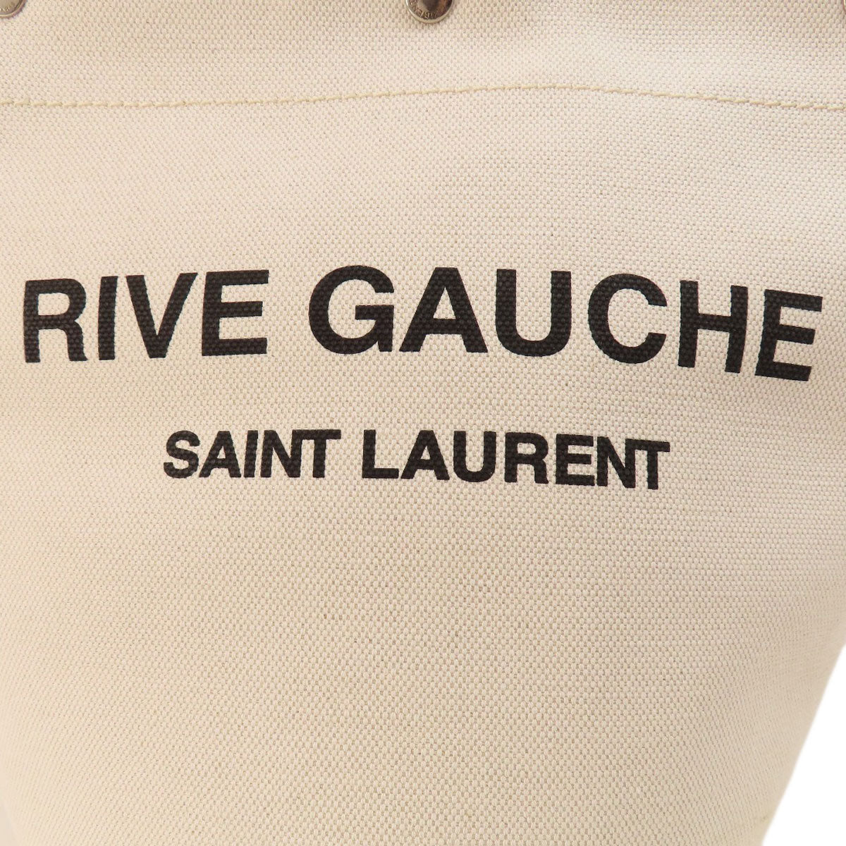 Saint Laurent Handbag Canvas Beige Bucket Bag Women