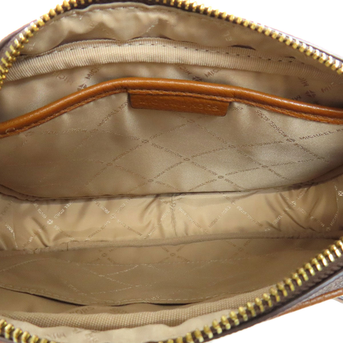 Michael Kors Shoulder Bag Pvc Brown Mk Signature Women