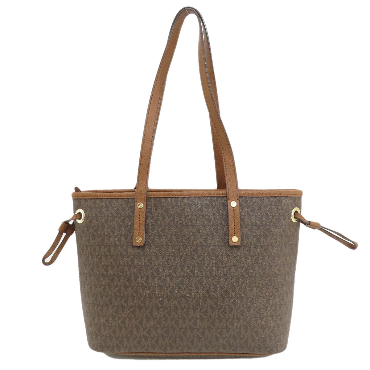 Michael Kors Tote Bag Pvc Brown Mk Signature Women